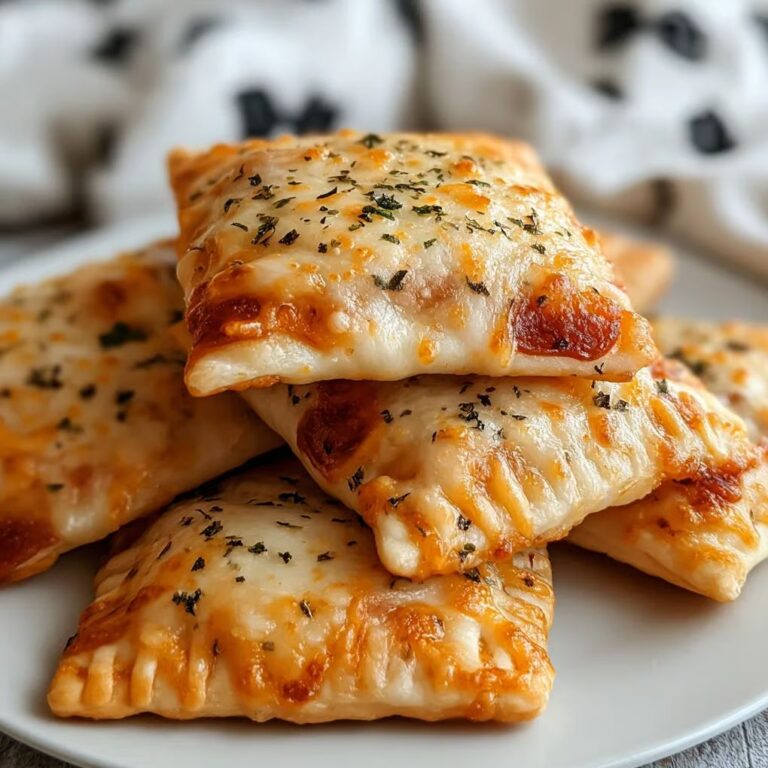 Homemade Cheesy Pizza Pockets