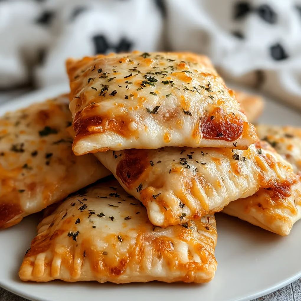 Homemade Cheesy Pizza Pockets