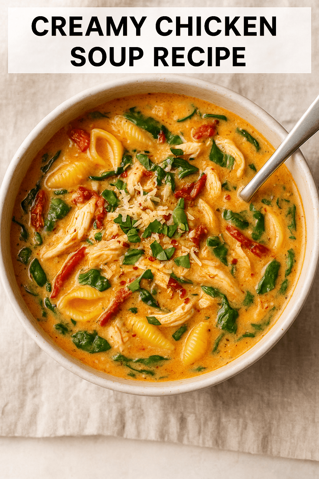 creamy chicken soup recipe