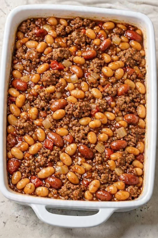 cowboy beans and beef casserole