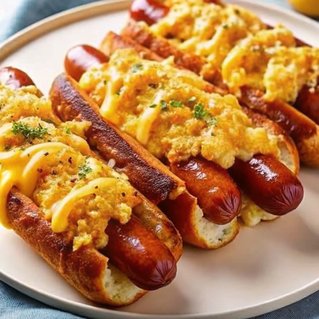 Crispy Cheesy Hotdogs